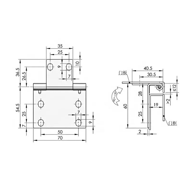 CL273 Iron Galvanizing Hinge - Haisepu Hardware